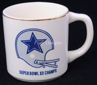 DALLAS COWBOYS Super Bowl XII Coffee Mug Vintage 1978